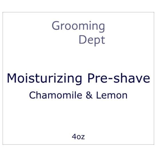 Grooming Dept Chamomile & Lemon Moisturizing Pre-Shave 4 Oz