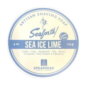Spearhead Shaving Co. Seaforth Sea Ice Lime Artisan Shaving Soap 4 Oz