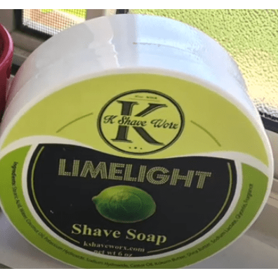 K Shave Worx LimeLight Shave Soap 6 Oz