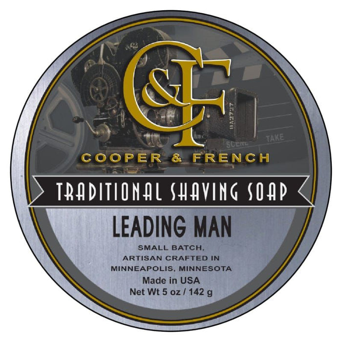 Cooper & French Leading Man Shaving Soap 5 oz