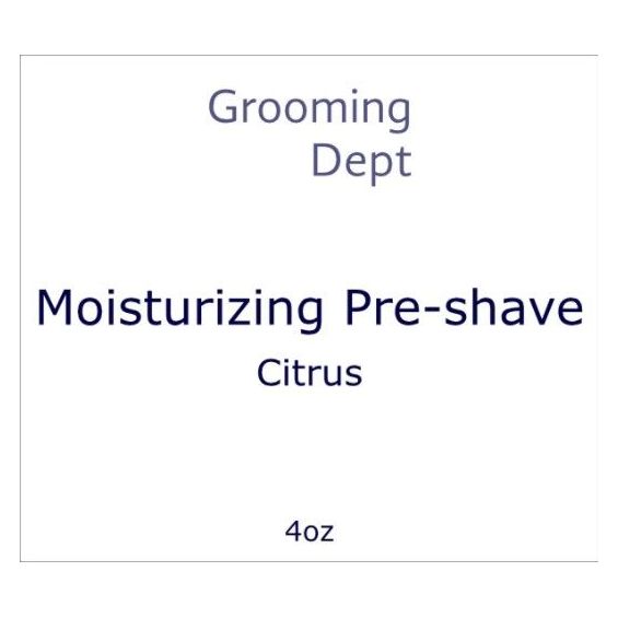 Grooming Dept Citrus Moisturizing Pre-Shave 4 Oz