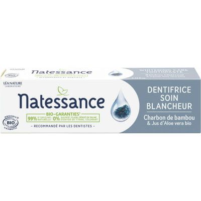 Natessance Activated Charcoal & Aloe Vera Brightening Toothpaste 2.53 fl oz