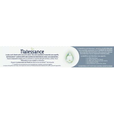 Natessance Activated Charcoal & Aloe Vera Brightening Toothpaste 2.53 fl oz