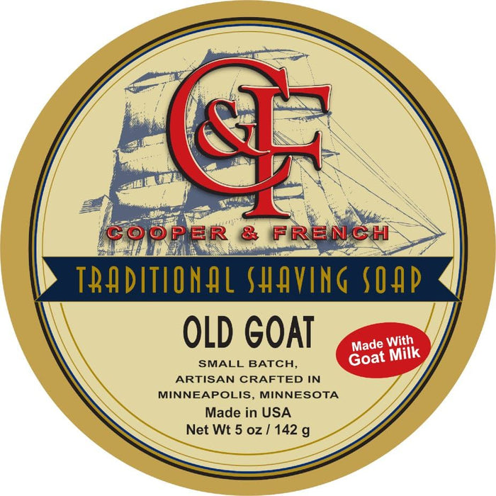 Cooper & French Old Goat Shaving Soap 5 oz