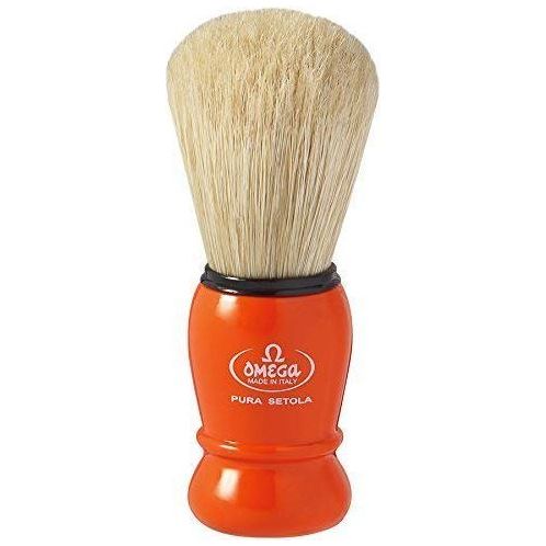Omega Pure Boar Bristles Shaving Brush #10290 (Assorted Colors)