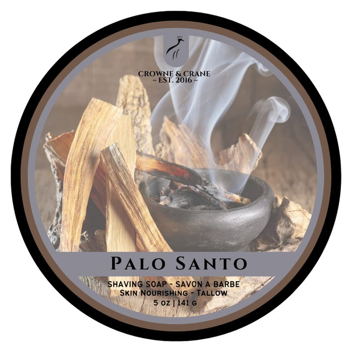 Crowne & Crane Palo Santo Tallow Shaving Soap 5 oz