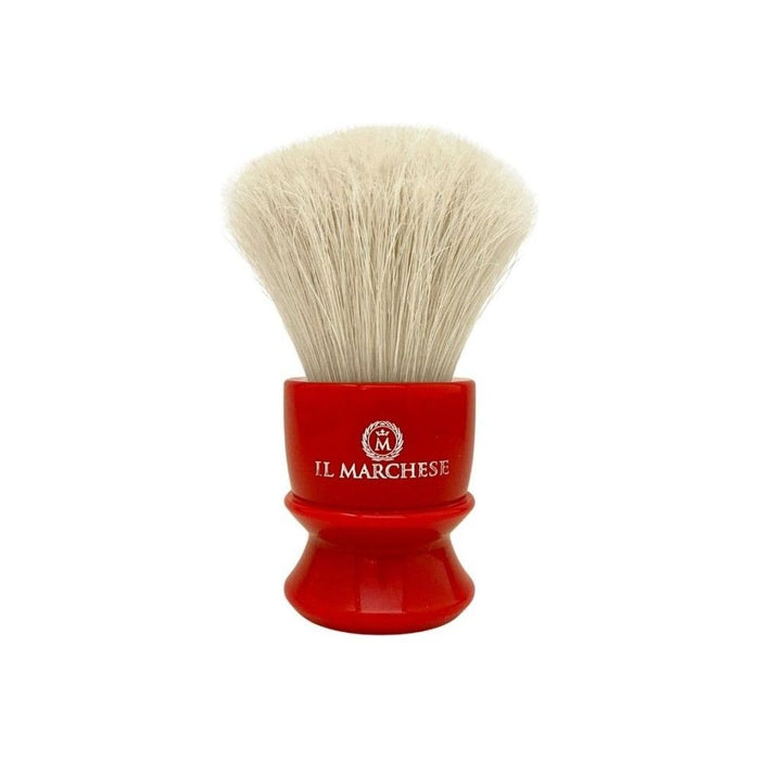 Il Marchese Elitario Red Shaving Brush Bleached Pig Bristle 28mm