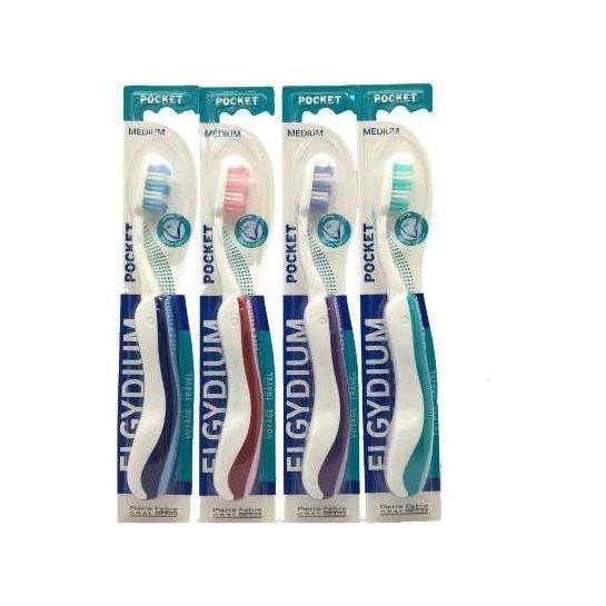 Elgydium Elgydium Pocket Travel Medium Toothbrush (Assorted Colors) Travel Toothbrush
