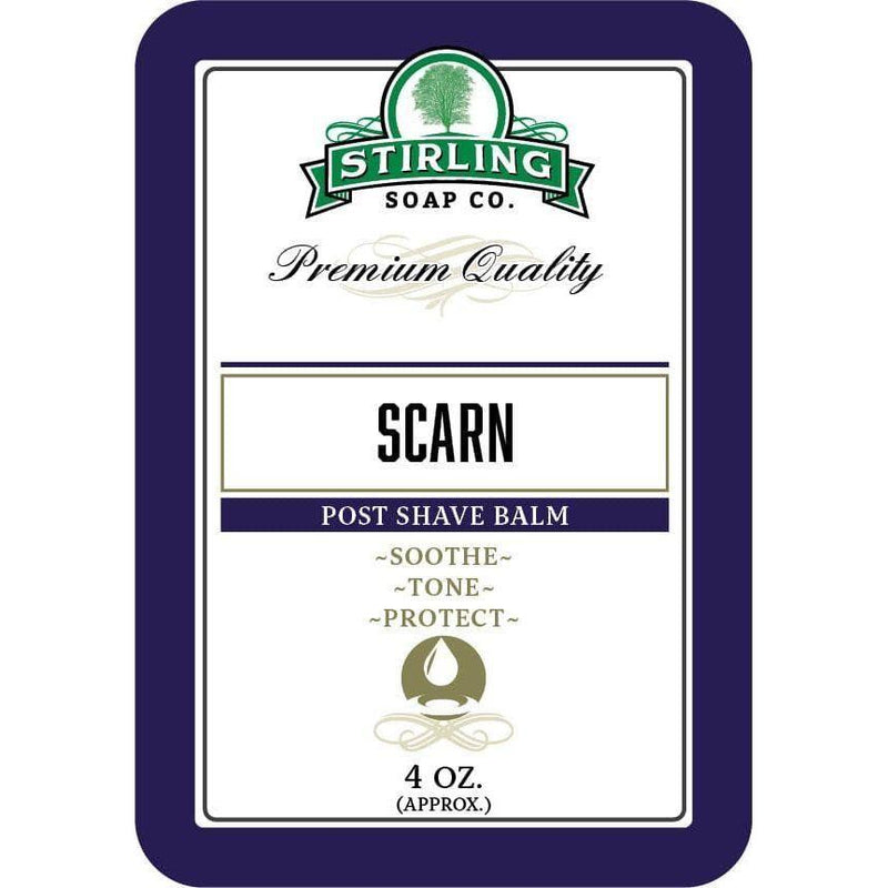 Stirling Soap Co Stirling Soap Co. Scarn Shaving Collection Shaving Set Midnight Blue Post Shave Balm 4oz