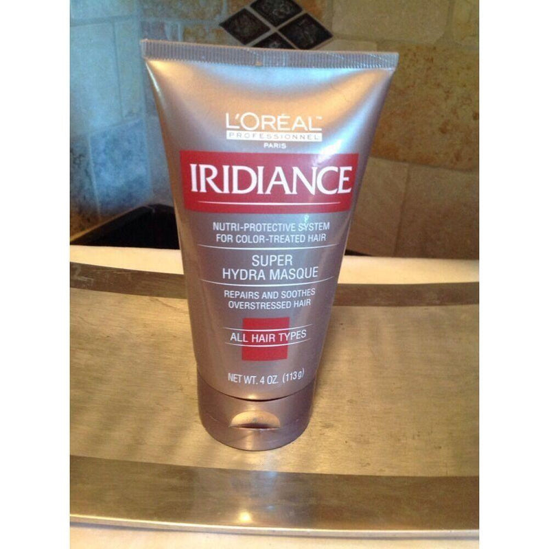 L'Oreal L'Oreal Iridiance Super Hydra Masque For Color Treated Hair 4 oz Hair Masque Dim Gray