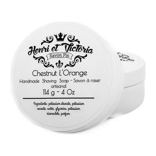 Henri et Victoria Chesnut L' Orange Shaving Soap  4oz