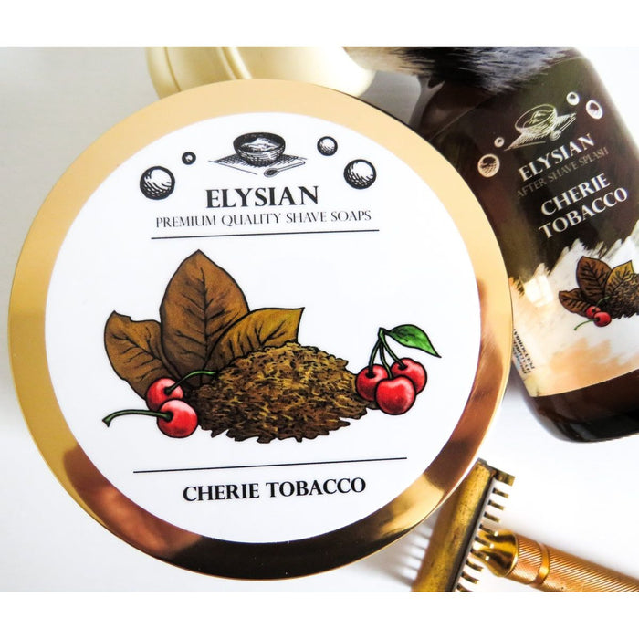 Elysian Cherie Tobacco Shaving Soap 4 Oz