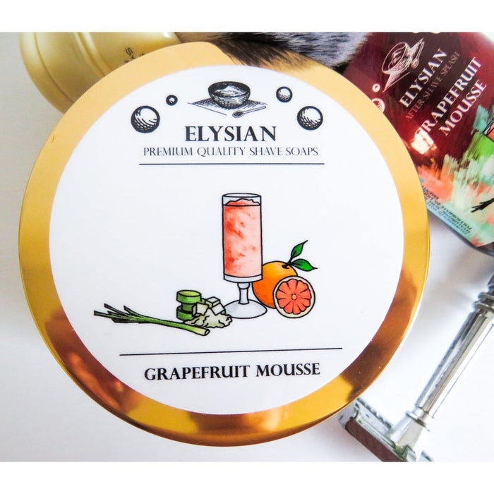Elysian Grapefruit Mousse Shaving Soap 4 Oz