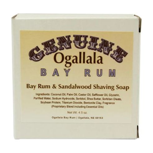 Ogallala Bay Rum & Sandalwood Shaving Soap 4.5 Oz