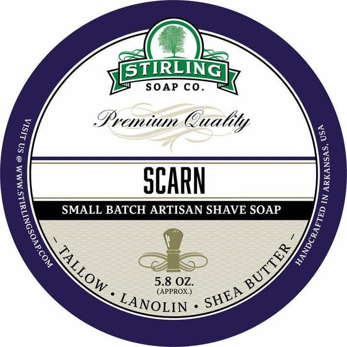 Stirling Soap Co. Scarn Shave Soap Jar 5.8 oz