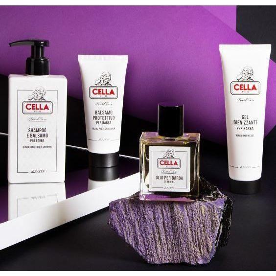 Cella Cella Milano Beard Care Set Protective Balm 3.5oz & Sanitising Gel 5.1oz Shaving & Grooming