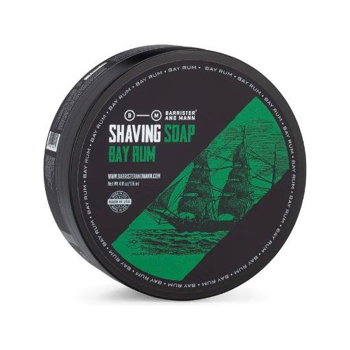 Barrister & Mann Bay Rum Shave Soap 4 oz