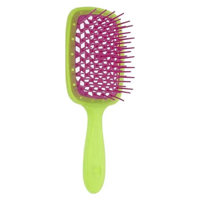 Janeke SuperBrush Green & Purple Hair Brush