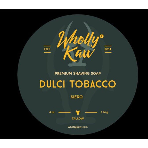 Wholly Kaw Dulci Tobacco Tallow Shaving Soap 4 Oz