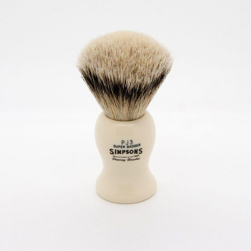 Simpsons Simpson Persian Jar 3 Super Badger Shaving Brush Shaving Brush White Smoke