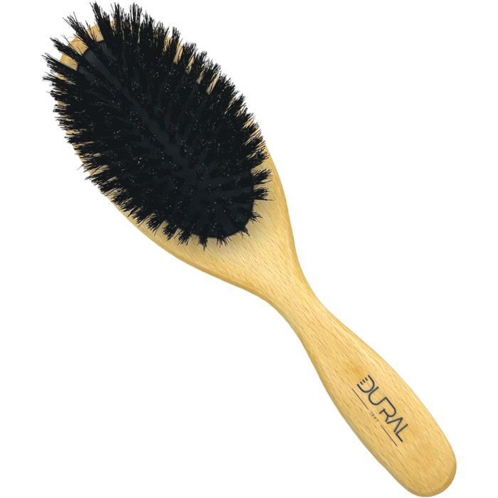 Dural Beech wood rubber cushion hair brush with boar bristles