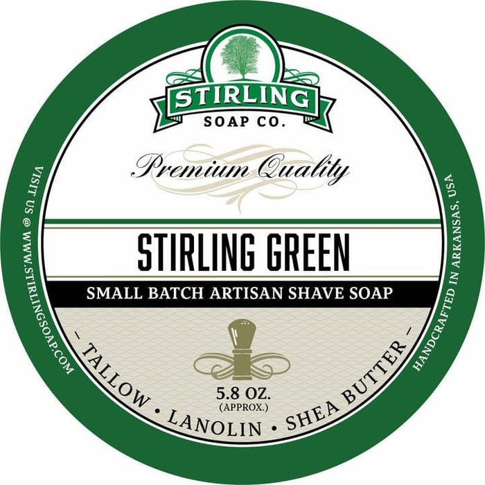 Stirling Soap Co. Stirling Green Shave Soap Jar 5.8 oz