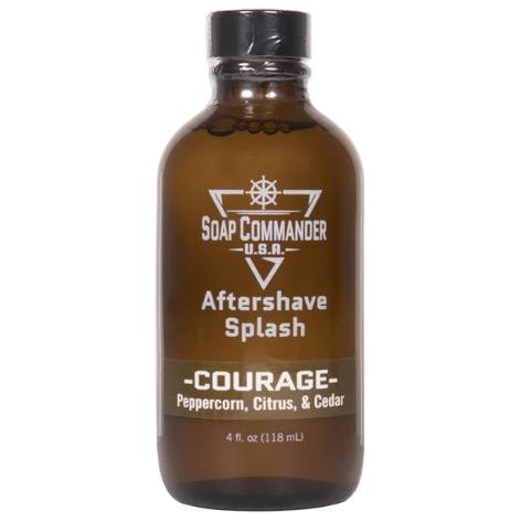 Soap Commander Courage After Shave Splash 4 Oz