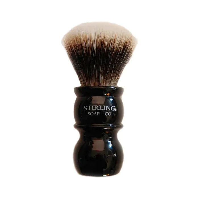 Stirling Soap Co. Black Handle Fan Knot Badger Shaving Brush 24mm x 50mm