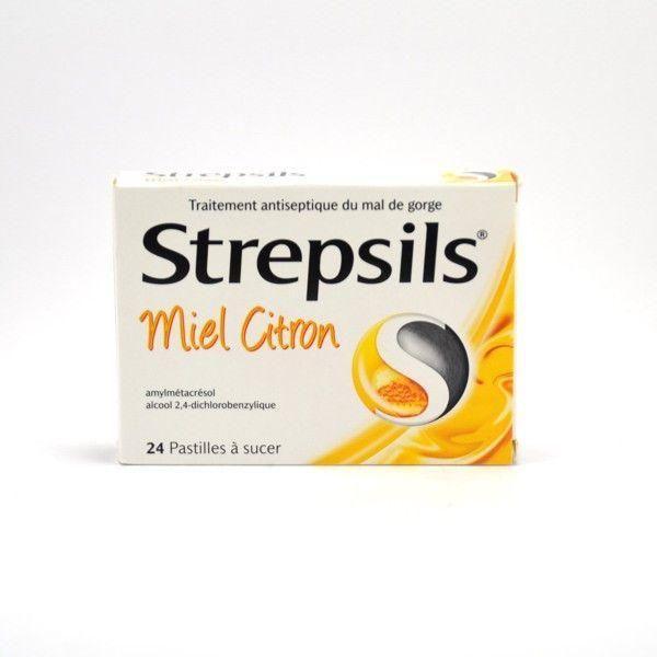Strepsils Strepsils Miel Citron Lozenges Sore Throat Relief Pack of 24 Sore Throat Lozenges