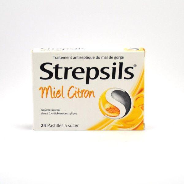 Strepsils Miel Citron Lozenges Sore Throat Relief ? Pack of 24