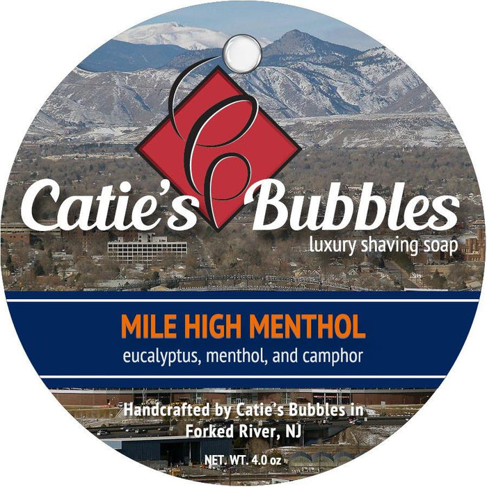 Catie's Bubbles Mile High Menthol Shaving Soap 4 Oz