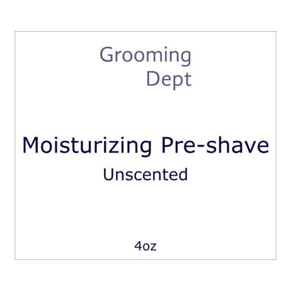 Grooming Dept Unscented + Coolant Moisturizing Pre-Shave 4 Oz