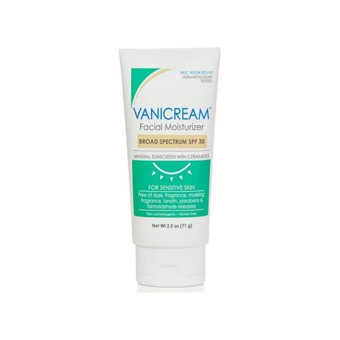 Vanicream Vanicream Facial Moisturizer SPF 30 - 2.5 oz Facial Moisturizer Light Sea Green